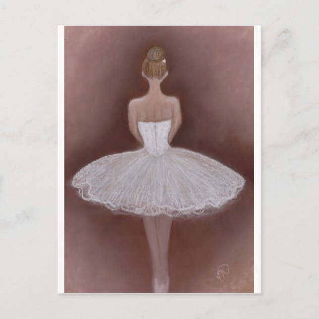 Balletttänzer in Tutu Postkarte (Vorderseite)