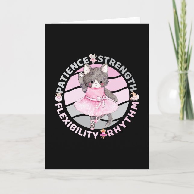 Balletttänzer - Kernwerte - Ballerina Karte (Vorderseite)