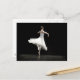 Balletttänzer Postkarte (Vorderseite/Rückseite Beispiel)