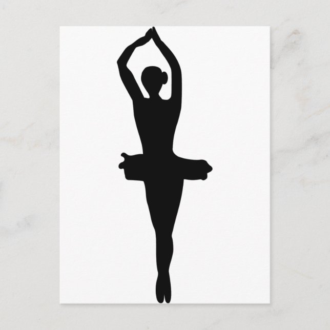 Balletttänzer Postkarte (Vorderseite)