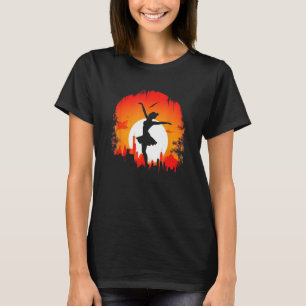 Balletttänzer Silhouette Ballerina Tanzende Frauen T-Shirt