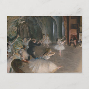 Balletttänzer Theaterprobe Edgar Degas Postkarte
