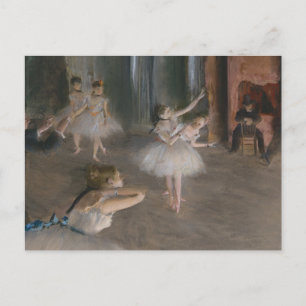 Balletttänzer Theaterprobe Edgar Degas Postkarte