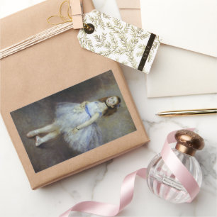 Balletttänzer von Pierre Renoir, Vintage Fine Art Rechteckiger Aufkleber