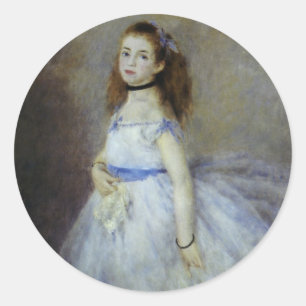 Balletttänzer von Pierre Renoir, Vintage Fine Art Runder Aufkleber