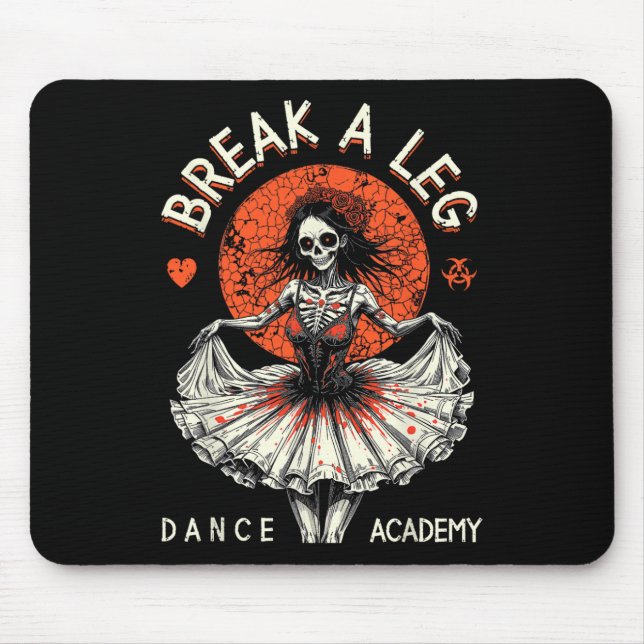 Balletttänzer Zombie Ballerina Tanzakademie Hunger Mousepad (Vorne)