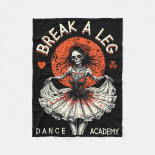 Balletttänzer Zombie Ballerina Tanzakademie Lustig Fleecedecke
