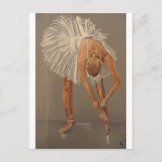 Balletttänzerin 1 postkarte