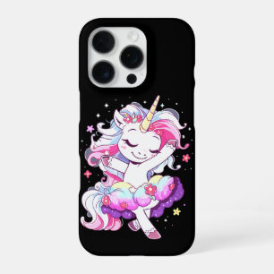Balletttänzerin Einhorn Mädchen Regenbogen Balleri iPhone 16 Pro Hülle