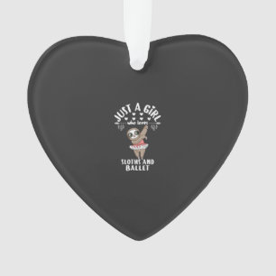 Balletttänzerin Faultier Tänzerin Nur Ein Mädchen  Ornament