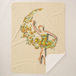 Balletttänzerin Frau Sherpa Blanket Ballerina Sherpadecke