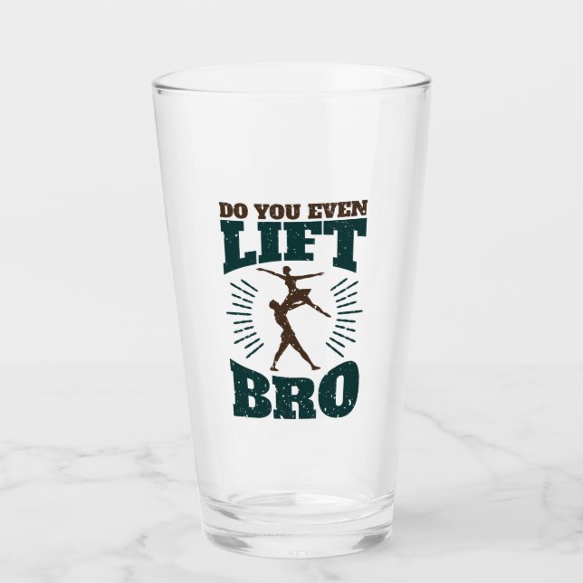Balletttänzerin heben Sie sogar die Bro Glas (Vorderseite)