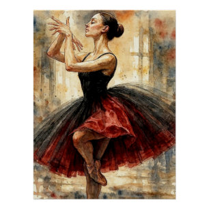 Balletttänzerin im Tutu,  Poster
