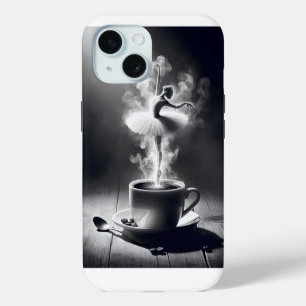 Balletttänzerin in Kaffee iPhone 15 Hülle