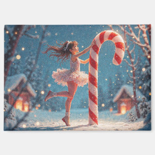 Balletttänzerin Junges Mädchen, Weihnachtsmanns Zu Magnet