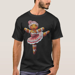 Balletttänzerin Lebkuchen-Weihnachts-Tanzlehrerin T-Shirt