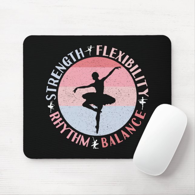 Balletttänzerin - Mentalität Werte Mousepad (Mit Mouse)