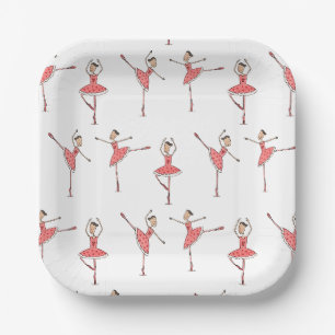 Balletttänzerin Pappteller