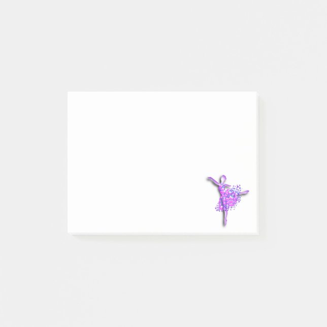 Balletttänzerin Post-it® Notizen (Vorderseite)