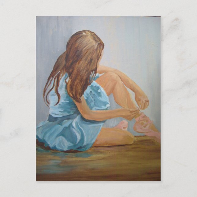 Balletttänzerin Postkarte (Vorderseite)