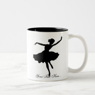 "Balletttänzerin-Silhouette" Tasse