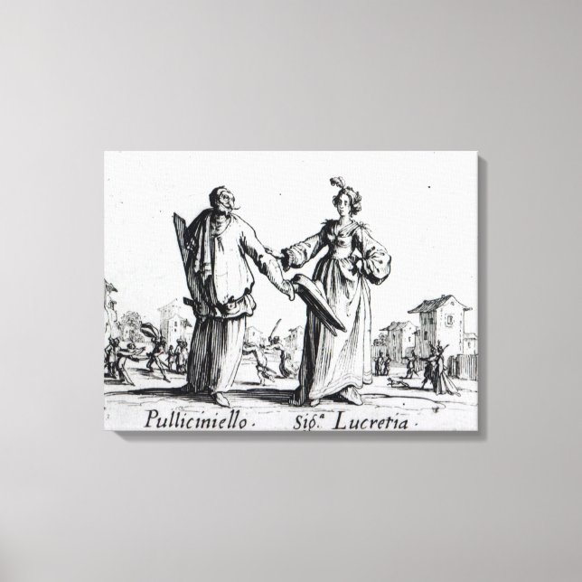 Balli de Sfessania, c.1622 2 Leinwanddruck (Vorderseite)