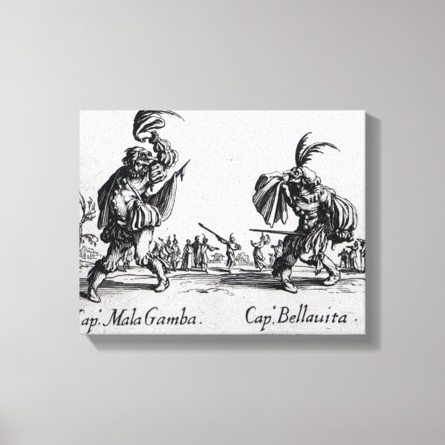 Balli de Sfessania, c.1622 Leinwanddruck (Vorderseite)