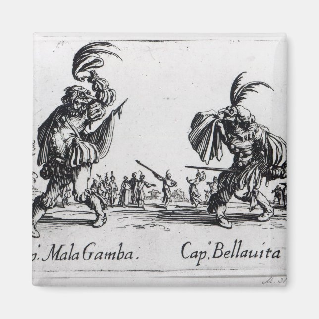 Balli de Sfessania, c.1622 Magnet (Vorne)