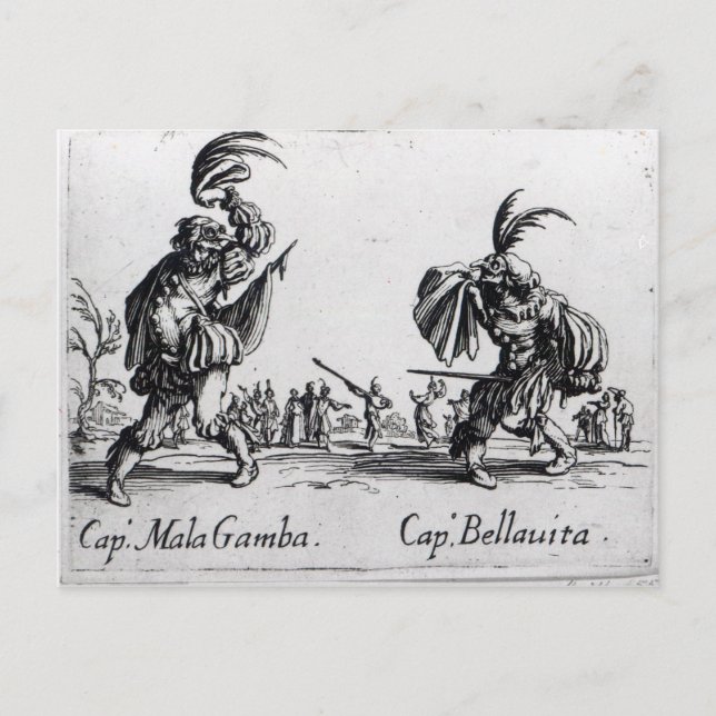 Balli de Sfessania, c.1622 Postkarte (Vorderseite)