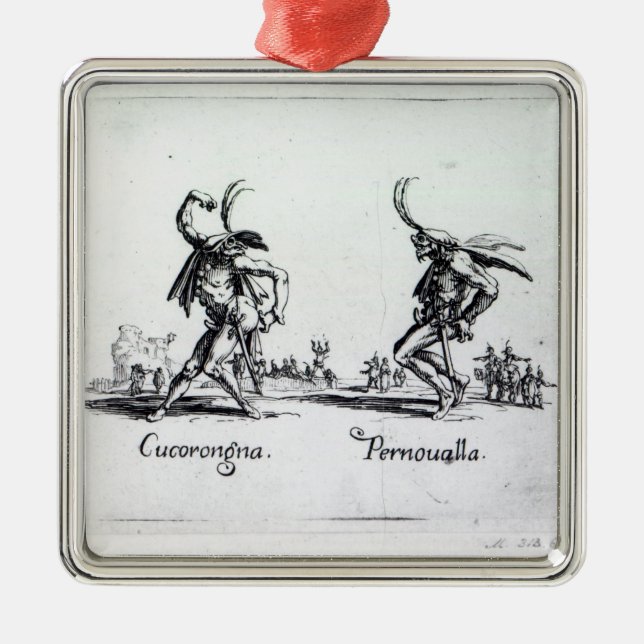 Balli de Sfessania, c.1622 Silbernes Ornament (Vorne)