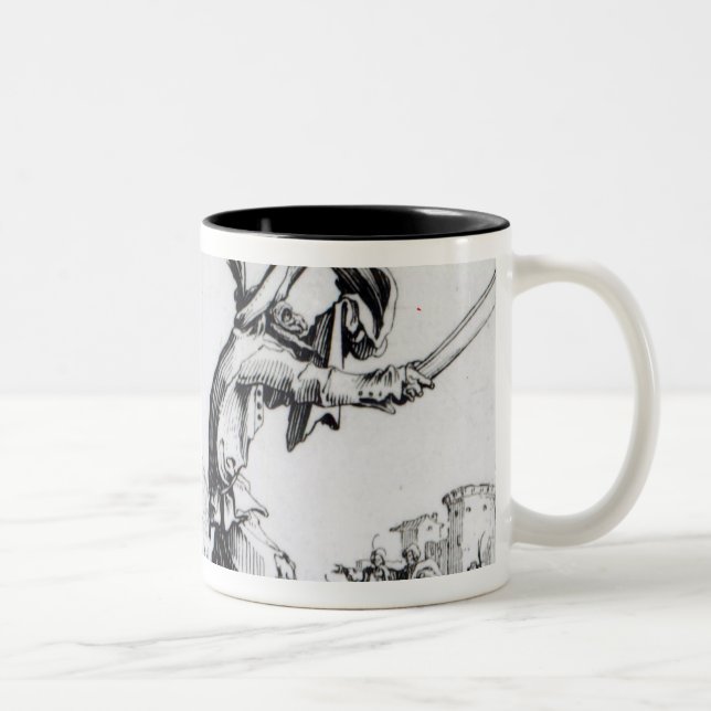 Balli de Sfessania, c.1622 Zweifarbige Tasse (Rechts)