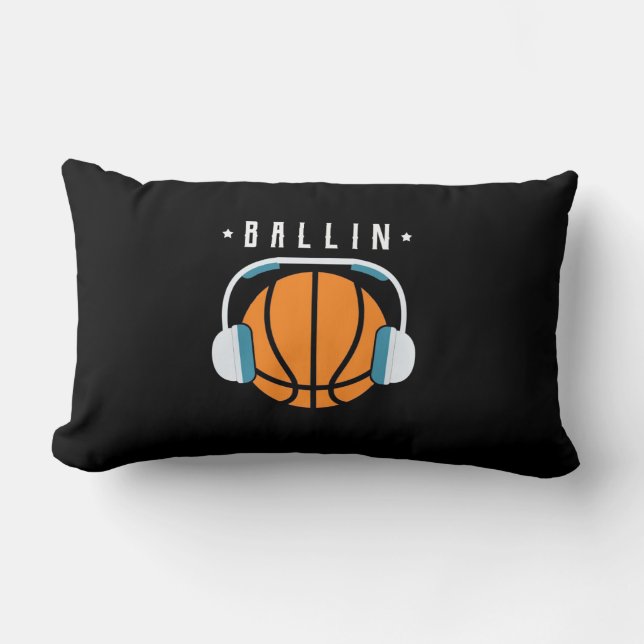 Ballin Basketball Art Lendenkissen (Vorderseite)