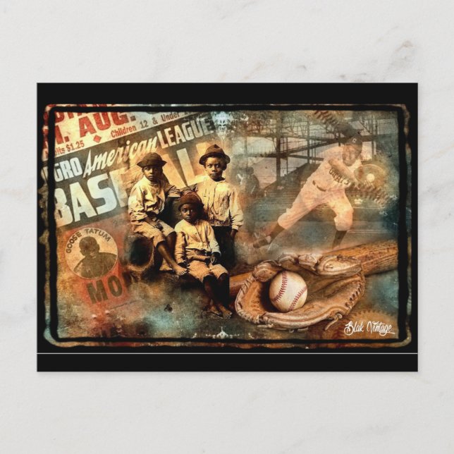 Ballin' Blak Vintage Postkarte (Vorderseite)