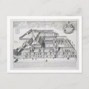 Balliol Uni, Oxford, von "Oxonia Illustrata", Postkarte