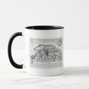 Balliol Uni, Oxford, von "Oxonia Illustrata", Tasse