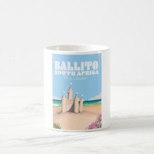 Ballito Südafrika Vintages Strandprospekt Kaffeetasse