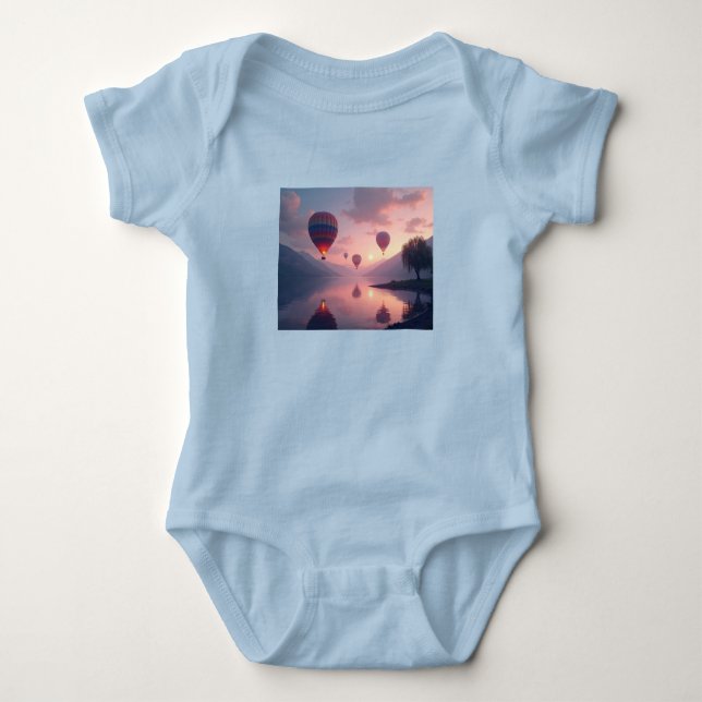 Ballon-Abenteuer-Träume Baby Strampler (Vorderseite)