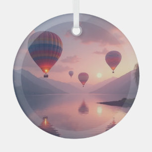 Ballon-Abenteuer-Träume Ornament Aus Glas