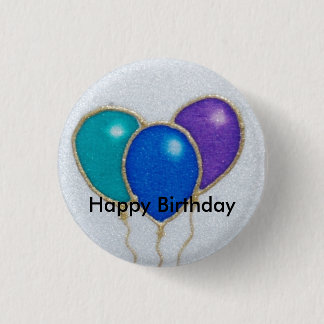Ballon-alles- Gute zum Geburtstagknopf-Abzeichen Button
