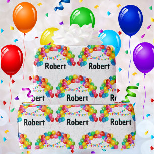 Ballon Arch Geburtstag Feier Name Geschenkpapier