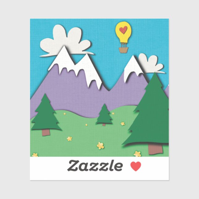 Ballon Aufkleber (Blatt)