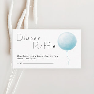 Ballon-Baby-Jungen-Baby-Shower-Windel-Raffle-Ticke Begleitkarte