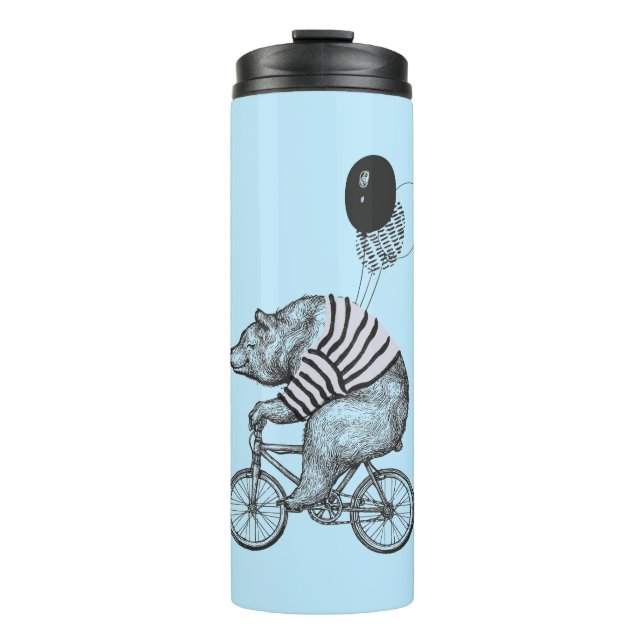 Ballon Bicycle Bear Thermosbecher (Vorderseite)