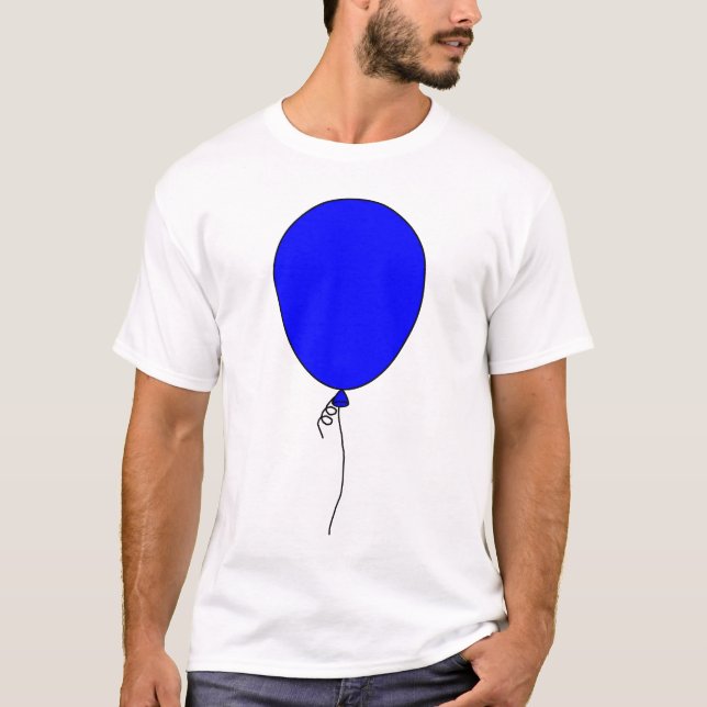 Ballon (blau) T-Shirt (Vorderseite)