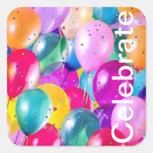 Ballon Celebration Stickers