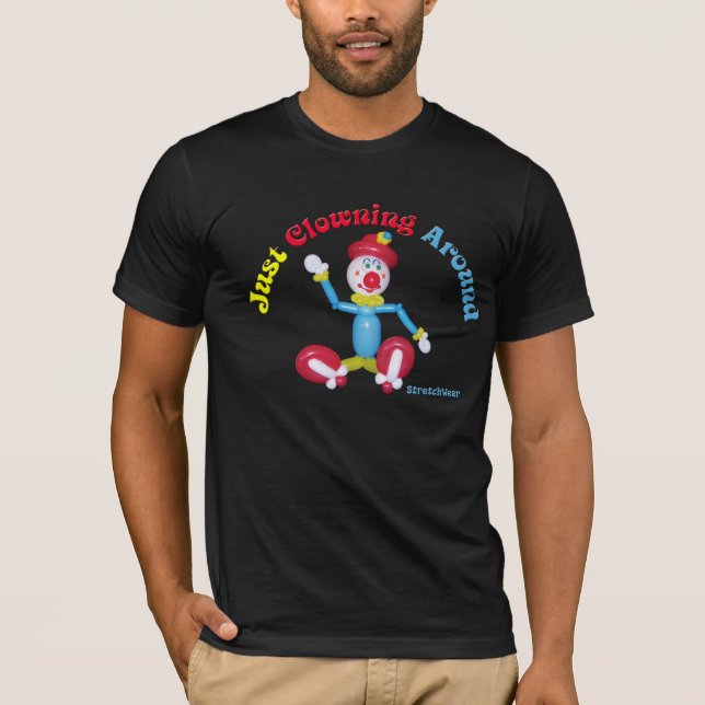 Ballon-Clown-Shirt mit gerade herum herumblödeln T-Shirt (Vorderseite)