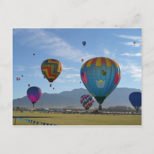 Ballon-Cluster Postkarte