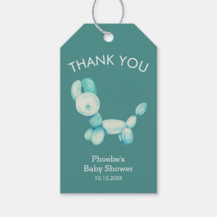 Ballon-danken TierBaby-Dusche Ihnen Geschenkanhänger