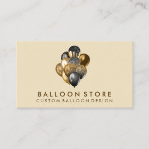 Ballon Deko Boho rustikaler goldener Glanz Visitenkarte