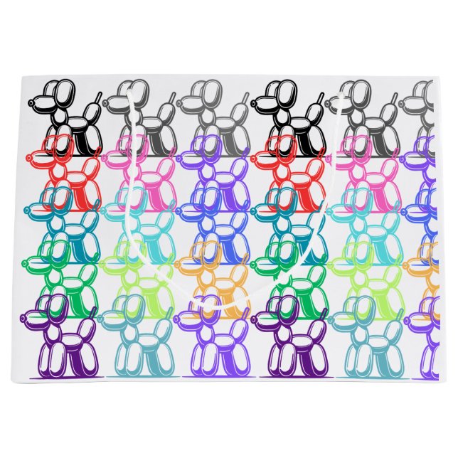 Ballon Dog Geschenktasche Große Geschenktüte (Vorderseite)